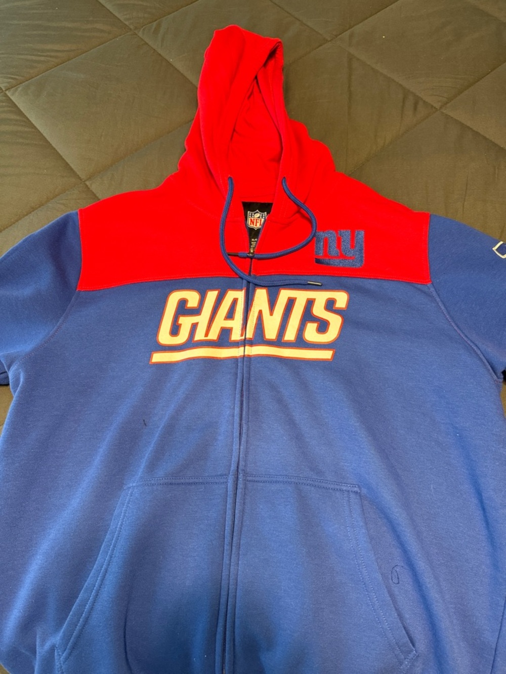 NFL Blue and Red Giants Full-Zip Hoodie